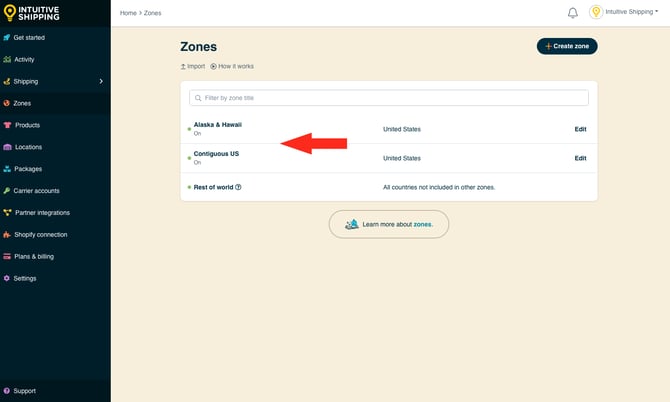 IS - Zones - Alaska Hawaii and Contiguous US