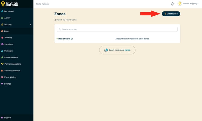 IS - Zones - Create Zone