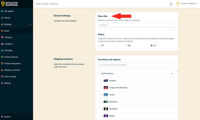 IS - Zones - Edit Zone Title