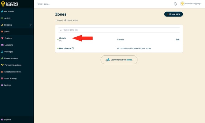 IS - Zones - Ontario