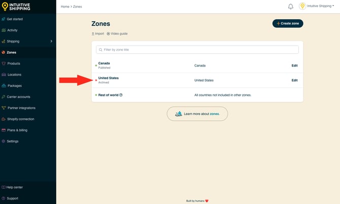 IS - Zones - United Status Archived