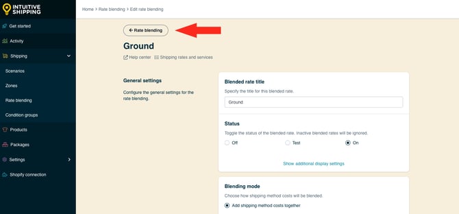 IS HS Advanced Rate Blending - Back Button Ground