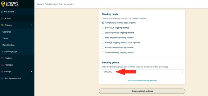 IS HS Advanced Rate Blending - Blending Groups Ground
