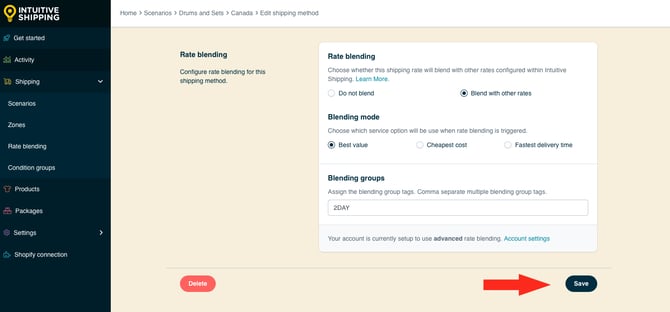 IS HS FedEx 2 Day Shipping - Save Button