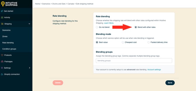 IS HS FedEx Ground Shipping - Rate Blending - Blend With Other Rates