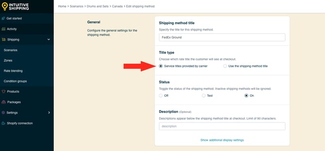 IS HS FedEx Ground Shipping - Title Type Service Titles Provided By Carrier