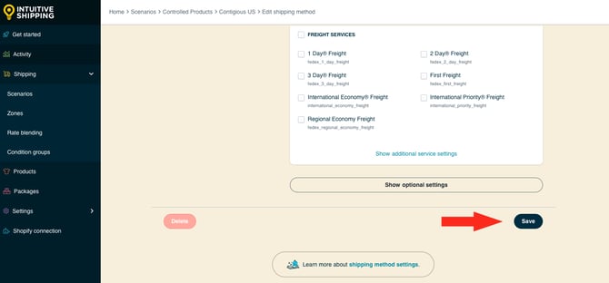 IS HS Parcel Service Shipping Methods - Save FedEx Ground