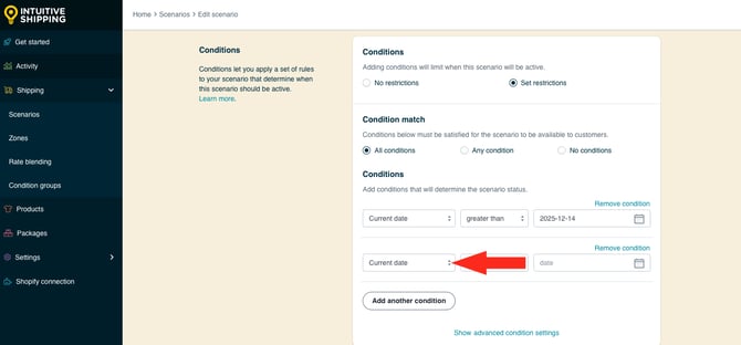 IS HS Scenario - Add Condition Type - Current Date