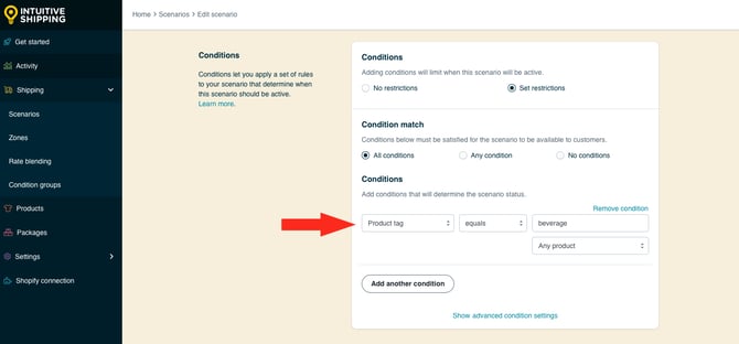 IS HS Scenarios - Beverage Paid Shipping -  Leave Product Condition