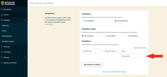 IS HS Scenarios - Call For Quote Shipping - Additional Setting All Bulky Tag