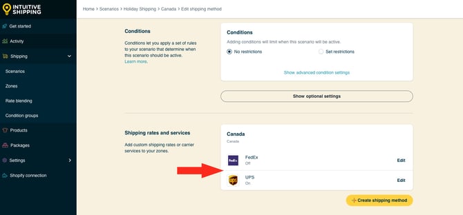 IS HS Scenarios - Holiday Shipping Multiple Carrier Shipping Methods