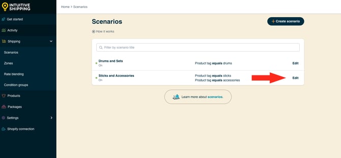 IS HS Scenarios - Scenario List - Edit Sticks and Accessories