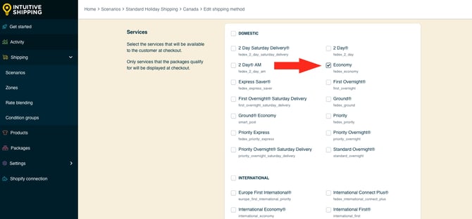IS HS Time-Sensitive Shipping Method -  Select FedEx Economy