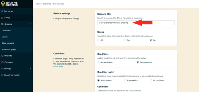 IS HS Time-Sensitive Shipping Method - Edit Post Holiday Shipping Method Title