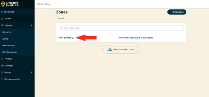 IS HS Zones Rest of World Default